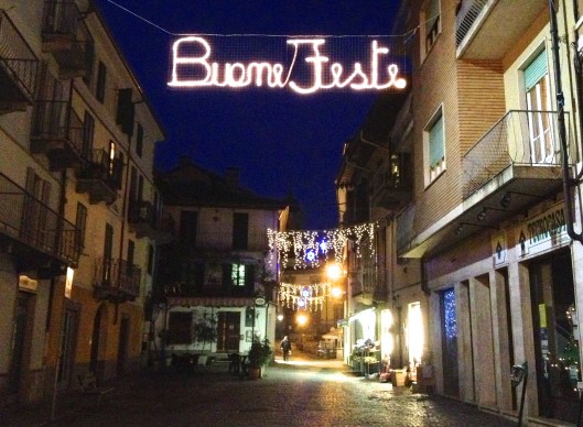 "Buone Feste" means "Happy Holidays"