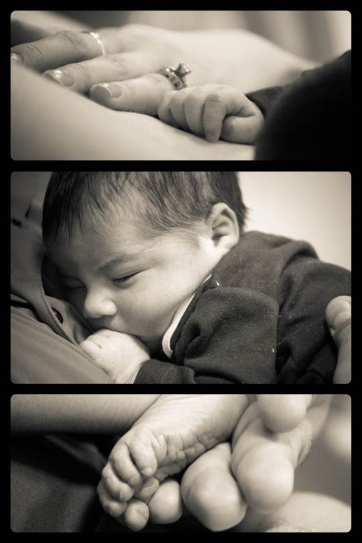 A little of mommy and daddy all in one perfect package.