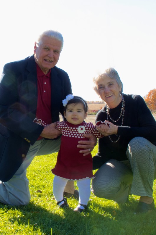 Arianna with her Great-Grandparents